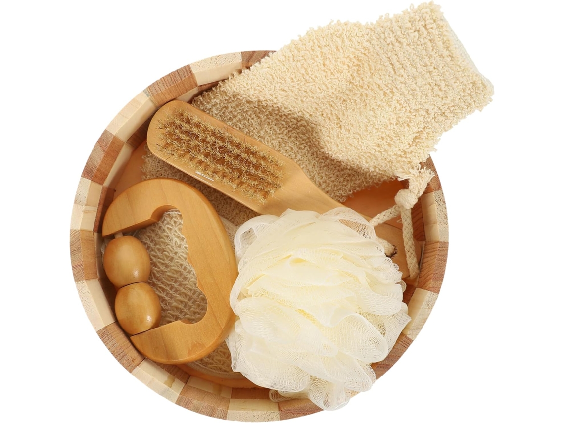 Conjunto De 1 Acessório Esfoliante Para Limpeza Corporal E Esfoliação, Ideal Para Um Banho Relaxante E Uma Experiência
