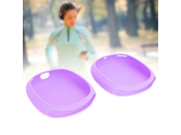 Funda protectora de silicona para auriculares iOS Max, antigolpes y antipolvo, morado