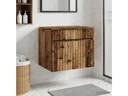 Vidaxl Gabinete De Banheiro Suspenso Madeira Antiga 59 X 44,5 X 50 Cm