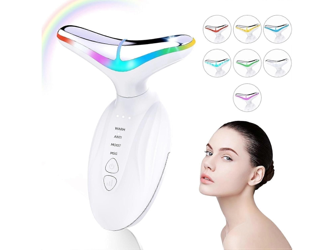 Massageador Facial e de Pescoço 7 em 1, Ferramenta Escultura Facial, Aparelho Multifuncional para Lifting . GOKOCO