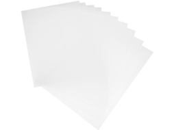 Folhas Pretyzoom, 20 folhas de PVC transparente de alta transmitância e fáceis de cortar, tamanho A4, para molduras de fotos.