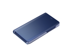Capa Inteligente para Flip Phone Huawei P10 Lite Azul EOOCOO (espelho Eletroplatado, Função de Suporte)