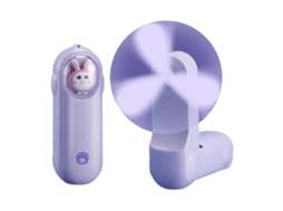 Ventilador Portátil Recarregável Plegável Mini Animais Cartoon