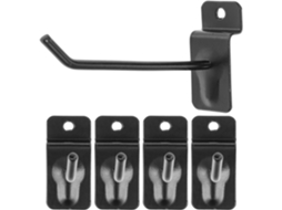 Pacote Com 50 Ganchos De Ferro Preto De 10 Cm, Oficinas, Painel Perfurado