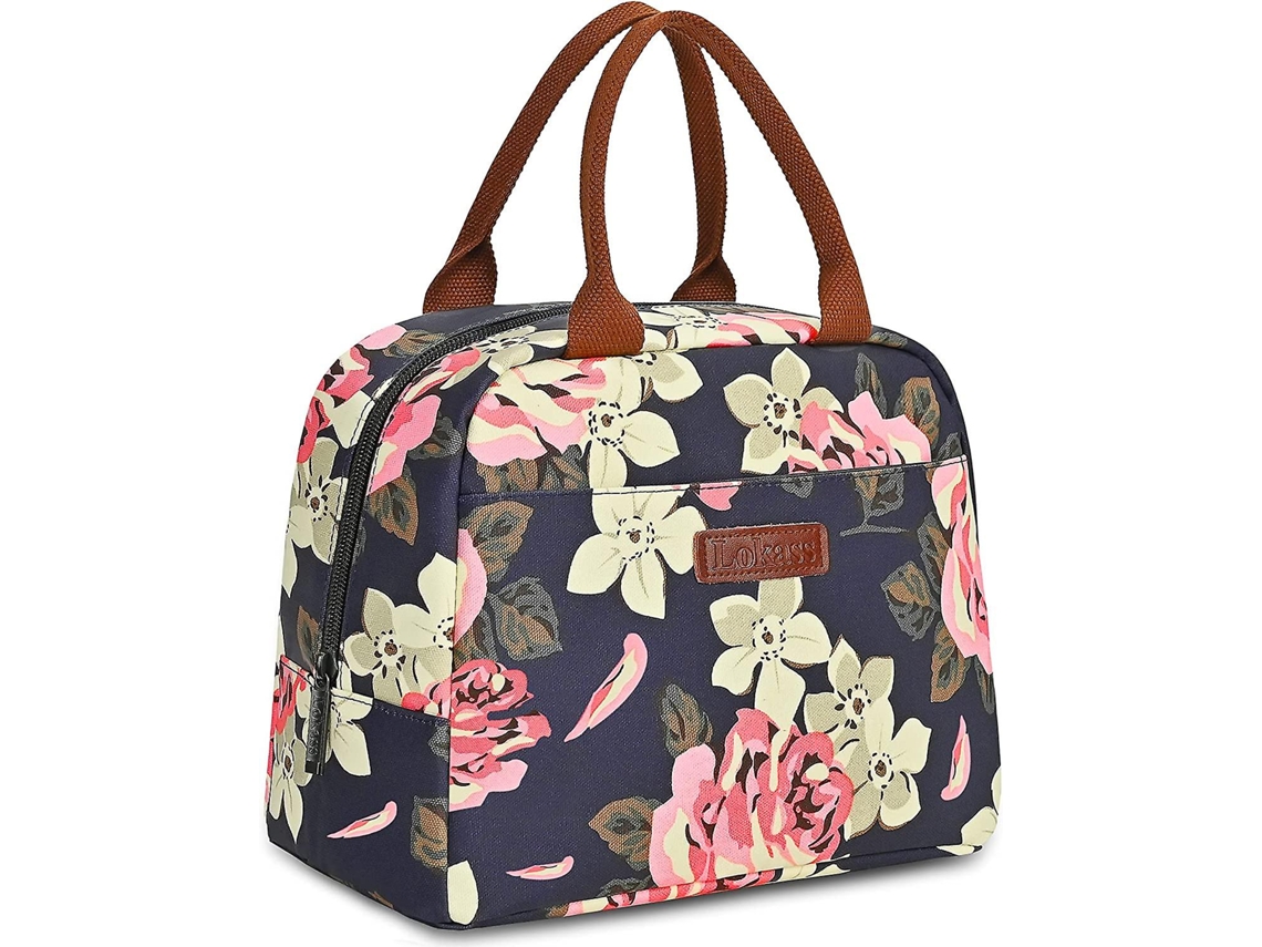 Liangnv Bolsa de almoço térmica, bolsa de almoço à prova d'água com forro macio para mulheres, meninas e adultos, Aquaforge