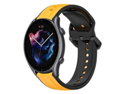 Pulseira De Silicone Bicolor Com Formato Convexo De 22 Mm Para Amazfit Gtr 3 Pro