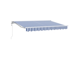 Conjunto 1 Toldo Retrátil Vidaxl Branco Alumínio (3 X 2,5 M)