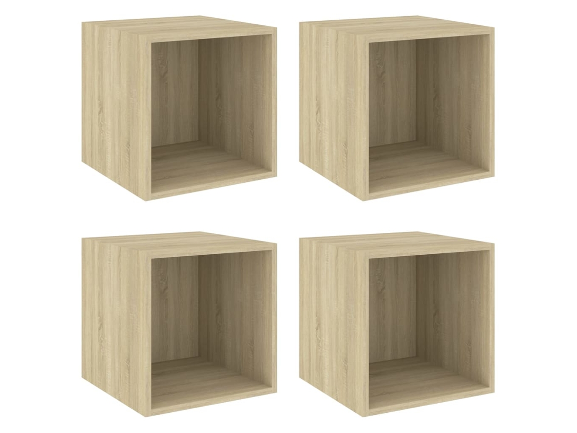 Wall Cabinet, Wall Cabinets Vidaxl Marrom Madeira Processada (n/a)