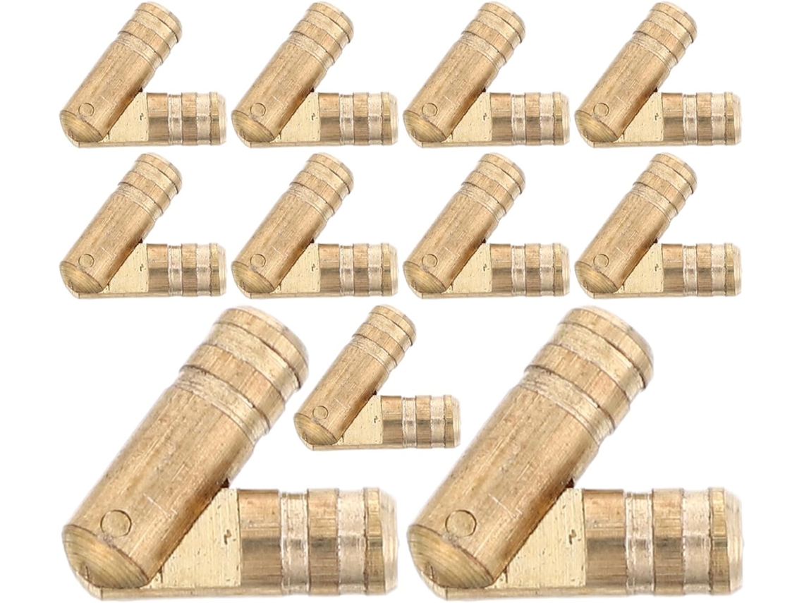 20 Peças De Dobradiças Pequenas Invisíveis Latão Maciço, 4x20mm, Mini Dobradiças Ocultas Para Caixas De Joias