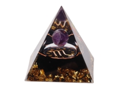 Pirâmide Orgonite LAXISCREED Scorpio 5cm Energia Positiva