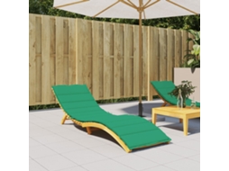 Vidaxl Almofadão P/ Espreguiçadeira 200x60x3 Cm Tecido Oxford Verde