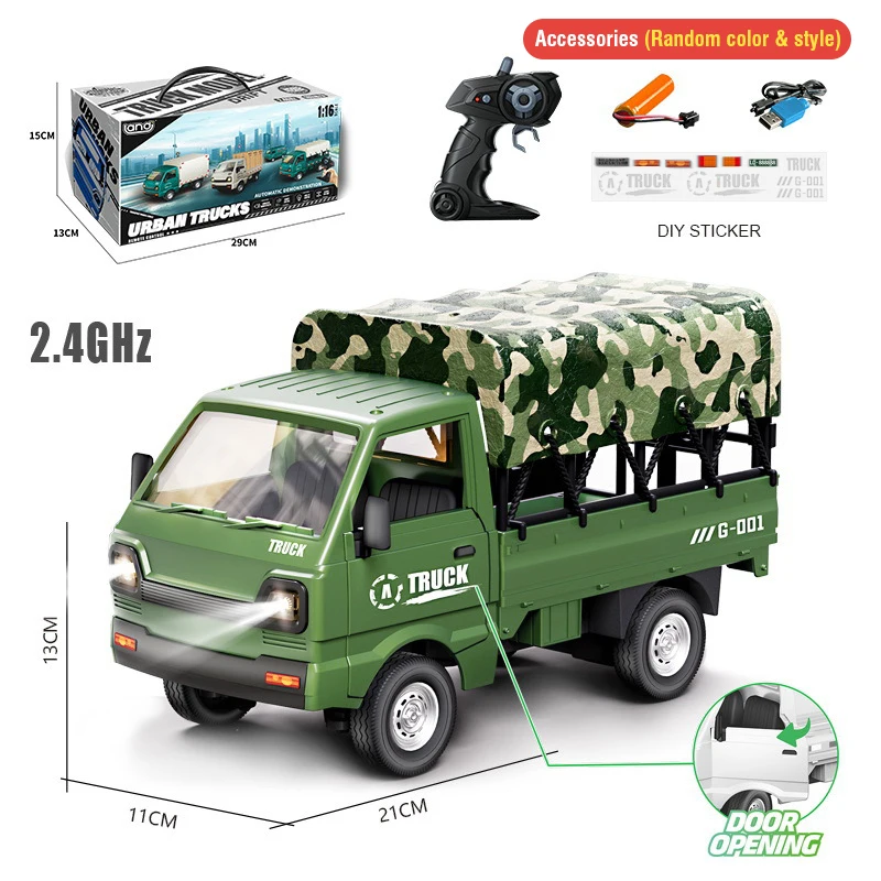 Caminhão Controlado por Rádio com Som e Luz, um Brinquedo Modelo Elétrico Simulado. MDUG