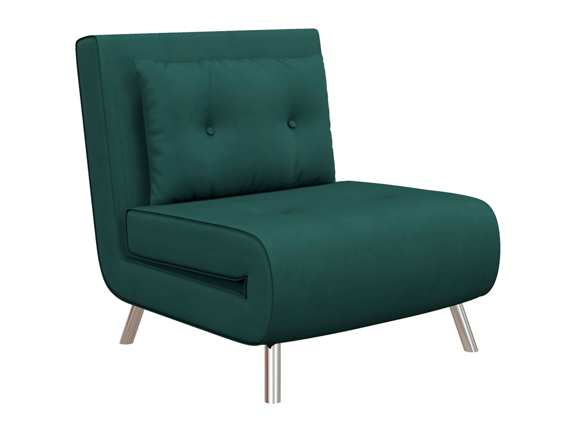 Sofá-cama Verde Escuro 77x88x83cm, Dobrável, Hóspedes.-md