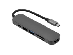 Usb C Hub 6 Em 1 Docking Station Com Hdmi 4k, Leitor De Cartões Sd/tf Para Os X Lenovo Dell