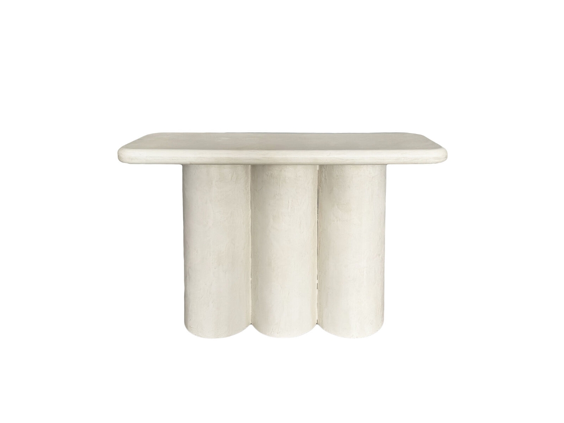 Mesa De Apoio Home Esprit Branco 120 X 38 X 80 Cm