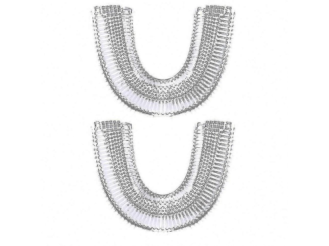 Conjunto de 2 Cabeças Escova Substituição em Forma U para Escovas Dentes Automáticas GOKOCO