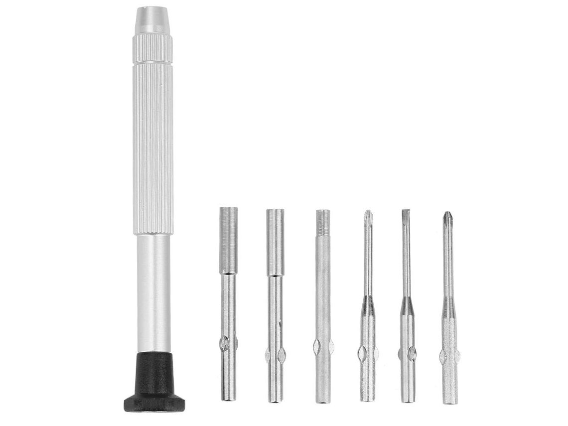 Kit de Chaves de Fenda Precisão YURU 6 em 1 para Reparo de Óculos