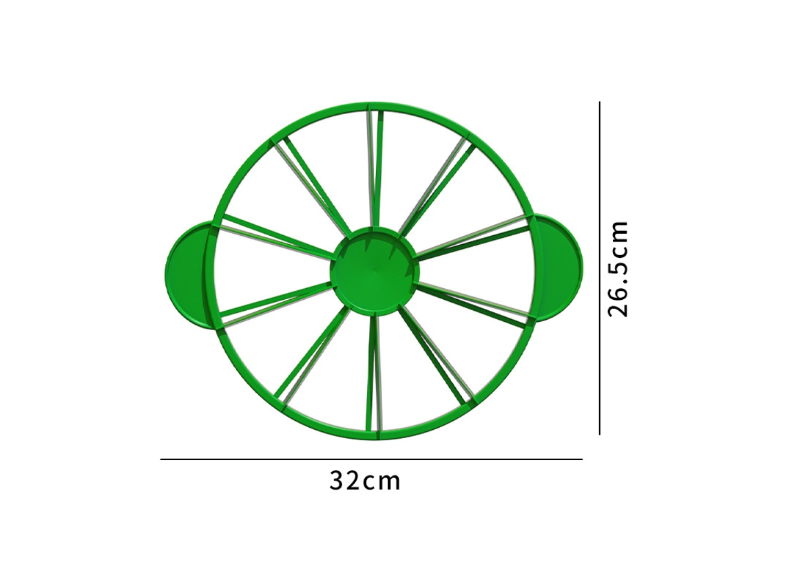 Cortador De Bolo 10 12 Pontos Utensílios De Confeitaria Plástico Pp Verde Dureforward