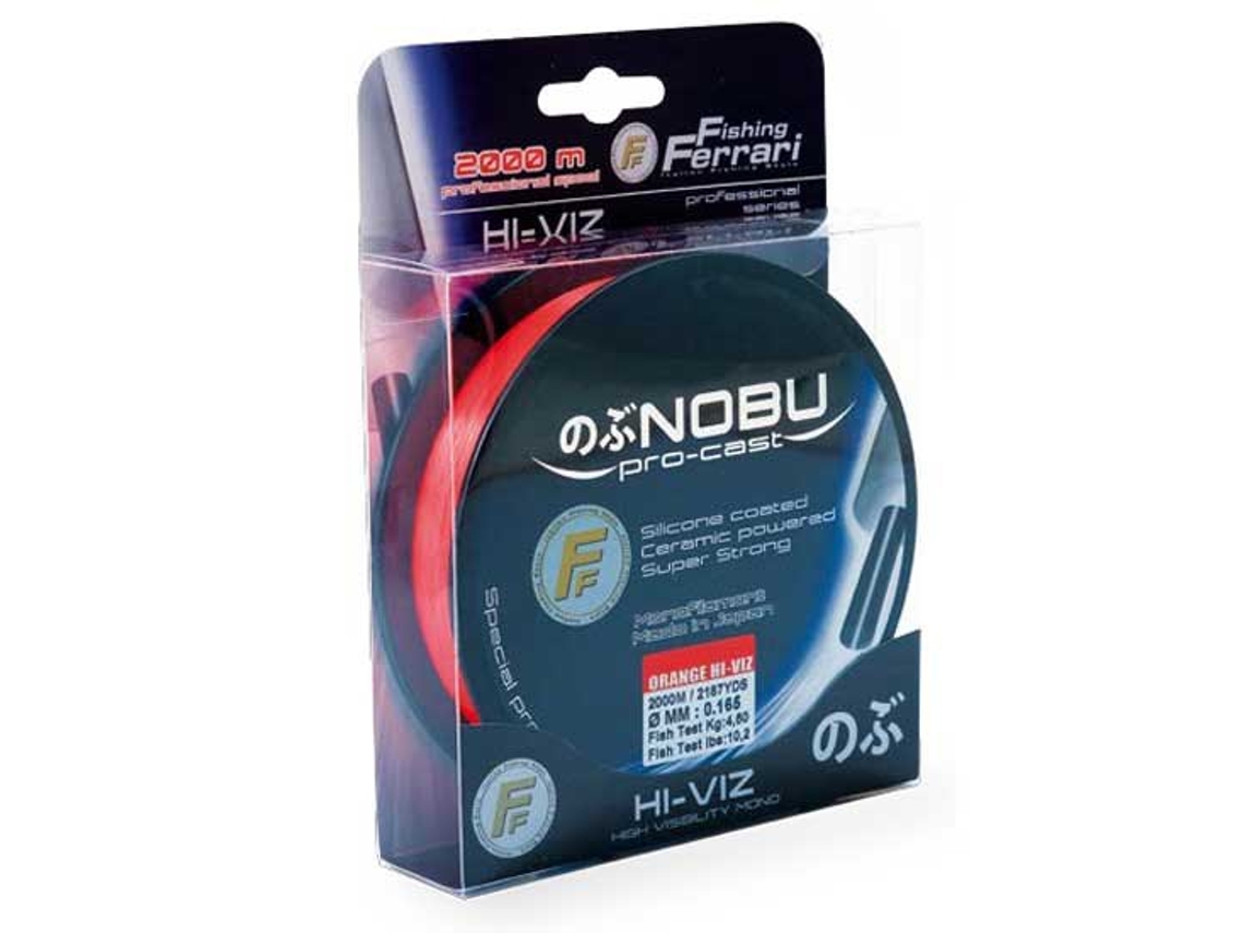 Monofilamento Nobu Procast 2000 M Laranja 0.165 Mmlineaeffe