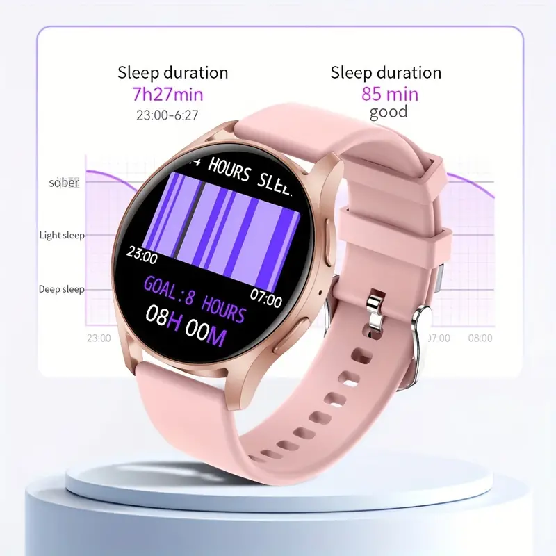 Smart Watch SHAH ARPAN para Mensagens de Texto e Chamadas para Android Iphone Pink