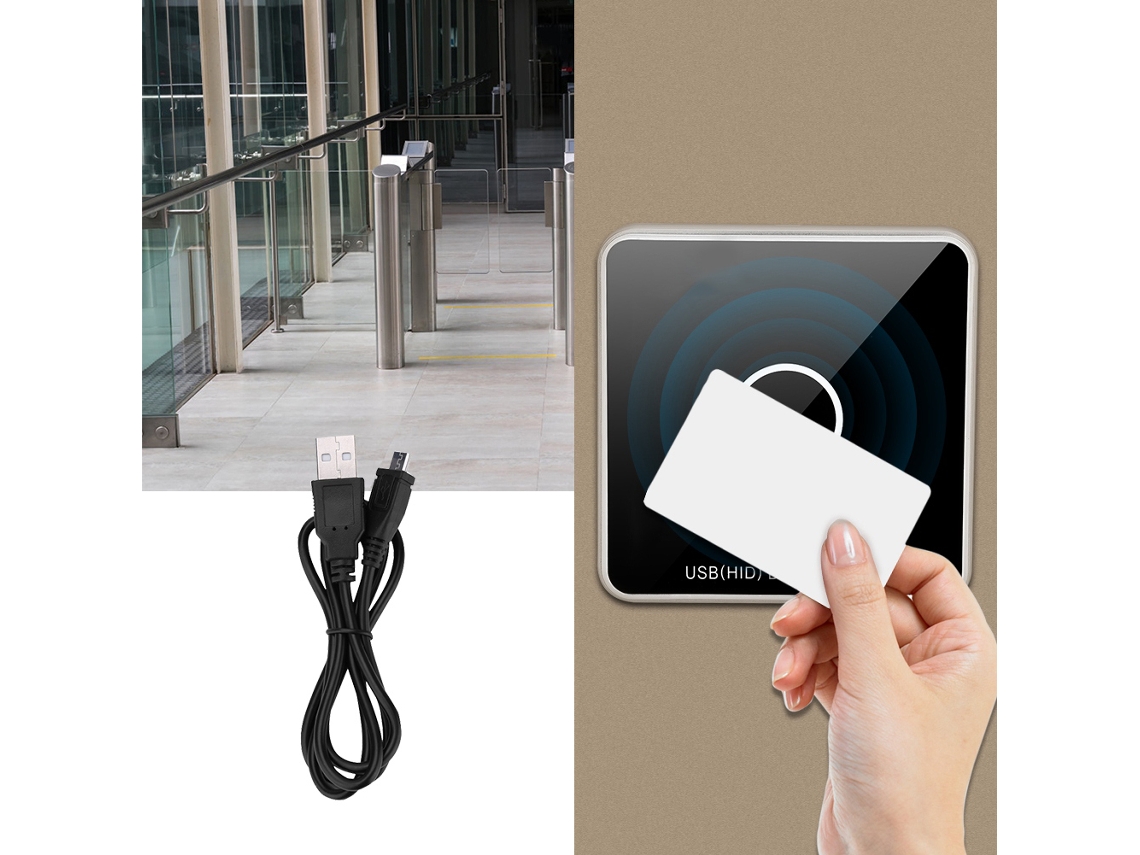 Lector De Tarjetas De Acceso Rfid Sin Contacto Usb 13.56mhz Ic Card Para Puertas Nfc