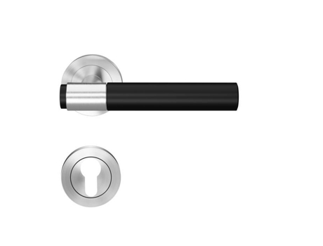 Maçaneta Studio Select Ber90A1 Pz0 71 em Roseta de 3 Peças Chave I Aço Inoxidável Acetinado C. 7 Mm Er90A1 Pz0 71 KARCHER DESIGN