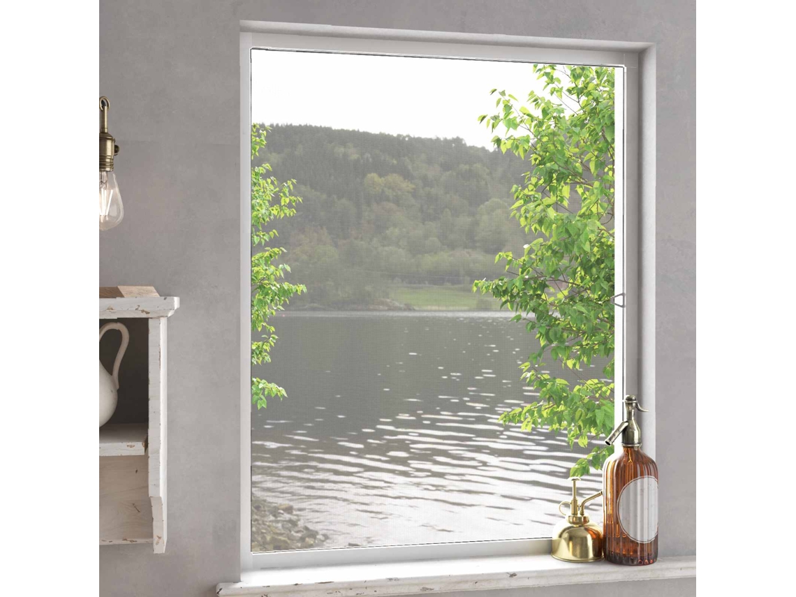Vidaxl Tela Contra Insetos Para Janelas Branco 110 X 130 Cm