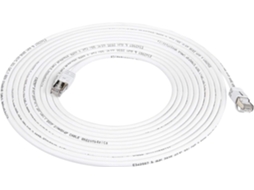 Lurelia Cabo Ethernet Cat 7 Rj45 600 Mhz 6 M Branco, Para Router E Pc