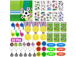 Ats conjunto de Brinquedos de Futebol com 40/52/62/68/72 Peças: Apitos, Adesivos, Chaves, Pulseiras, Presentes para Festa de Futebol