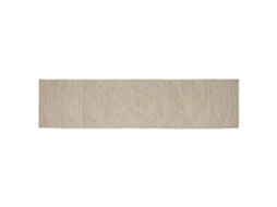 Vidaxl Tapete De Área Natural E Branco 80 X 400 Cm Juta