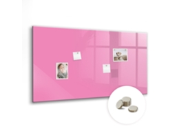 Quadro Magnético De Parede Rosa Para O Quarto Das Crianças Espelharte (120x60 Cm)