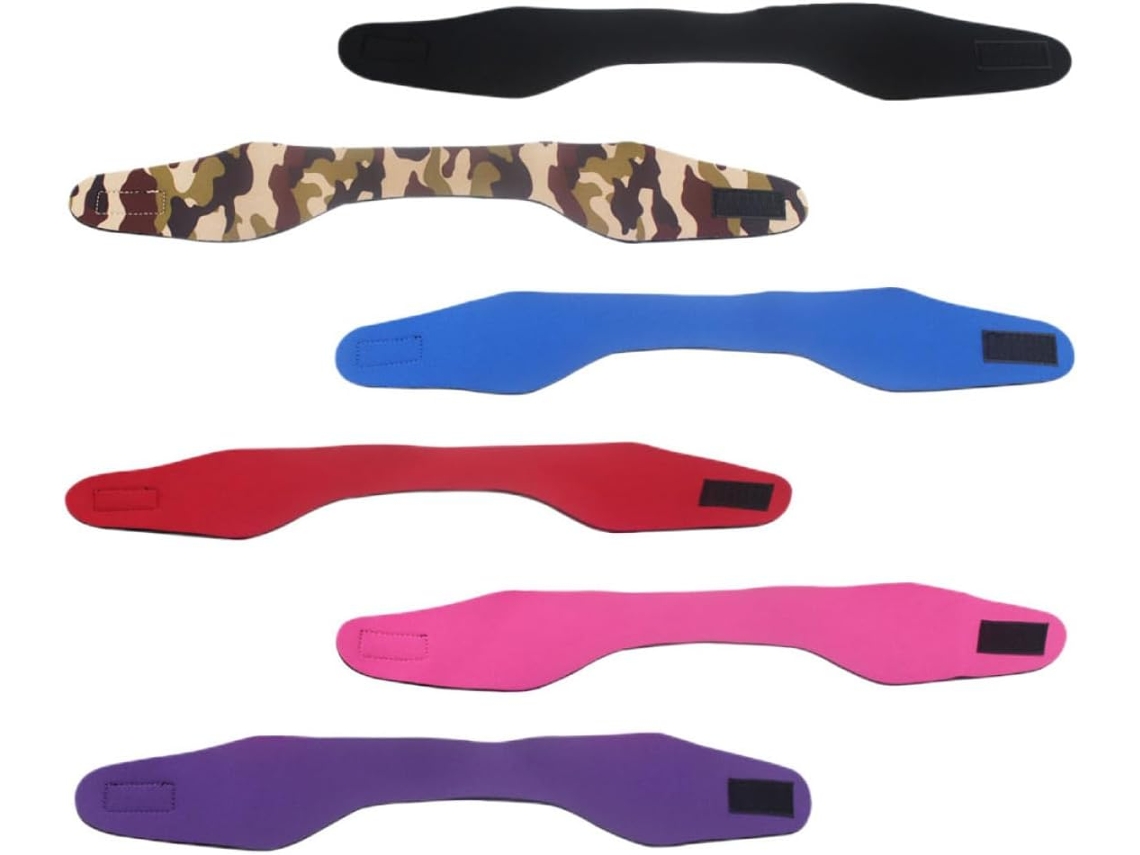 Conjunto De 6 Faixas De Cabeça Grandes De Neoprene Para Natação, Com Proteção Auricular À Prova D'água.