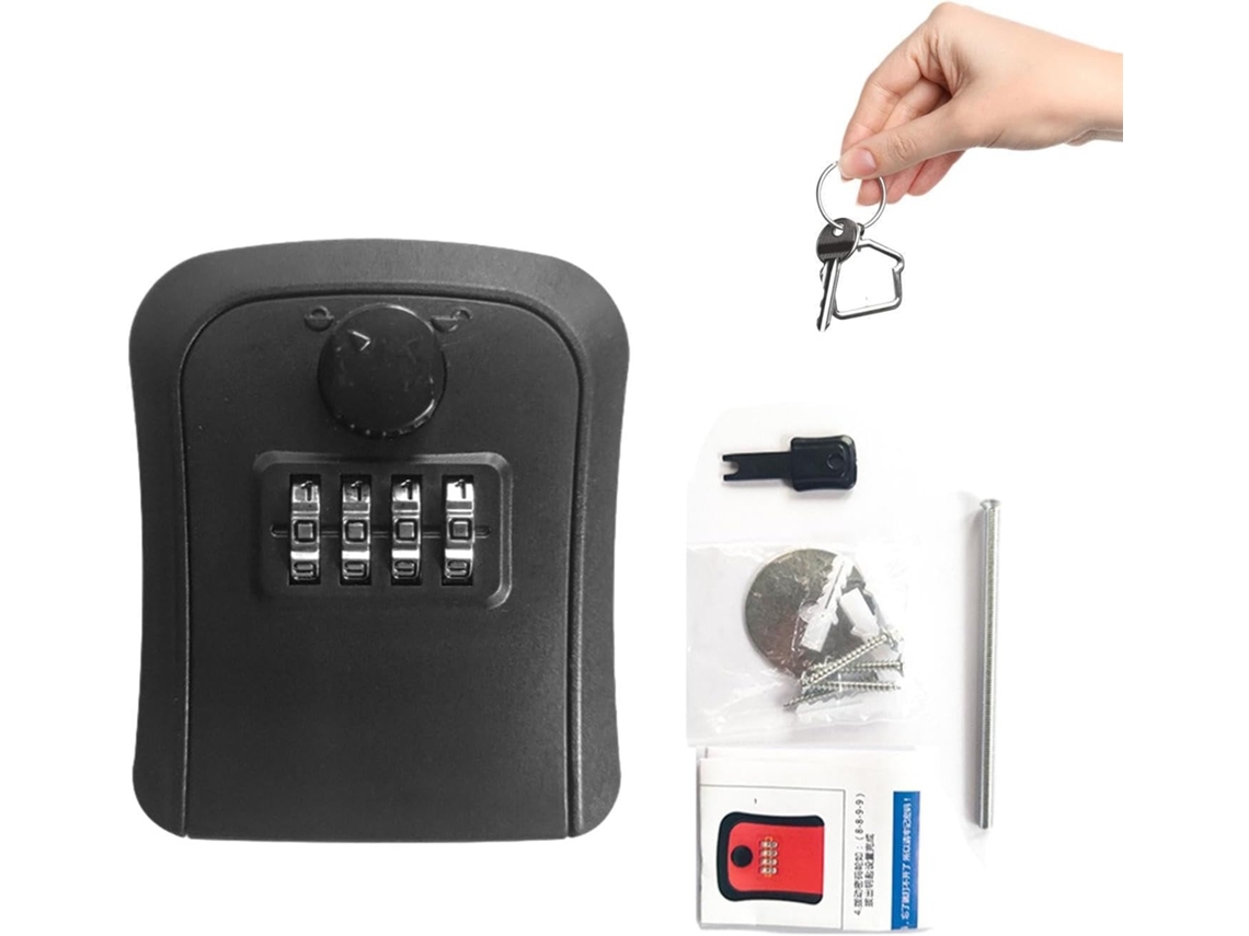 Cadeado De Combinação, Com Chave, Para Escritório, Garagem E Armazenamento
