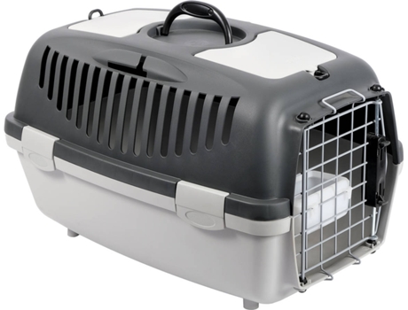 Transportadora para Gatos  Deluxe (Cinzento - 55x36x35cm - M - Porte Médio)