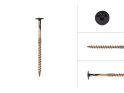 Parafuso Anilha Revestimento Preto 8.0 X 100 Mm Torx Caixa 50 Peças WOVAR