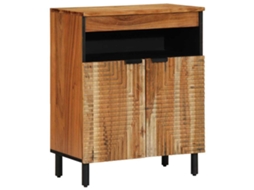 Vidaxl Buffet Castanho 60 X 33,5 X 75 Cm Madeira De Manga Maciça