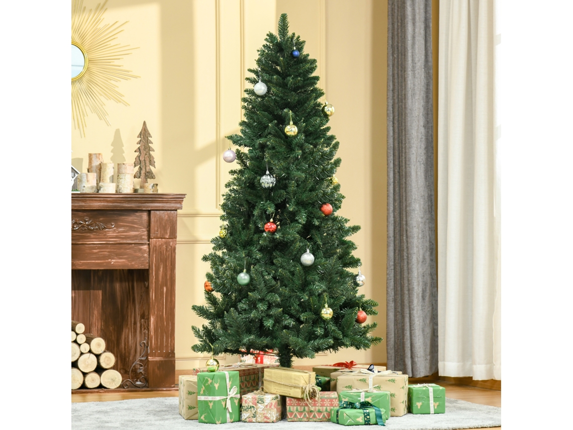 Árvore De Natal Artificial, Em Aço, Plástico, Na Cor Verde