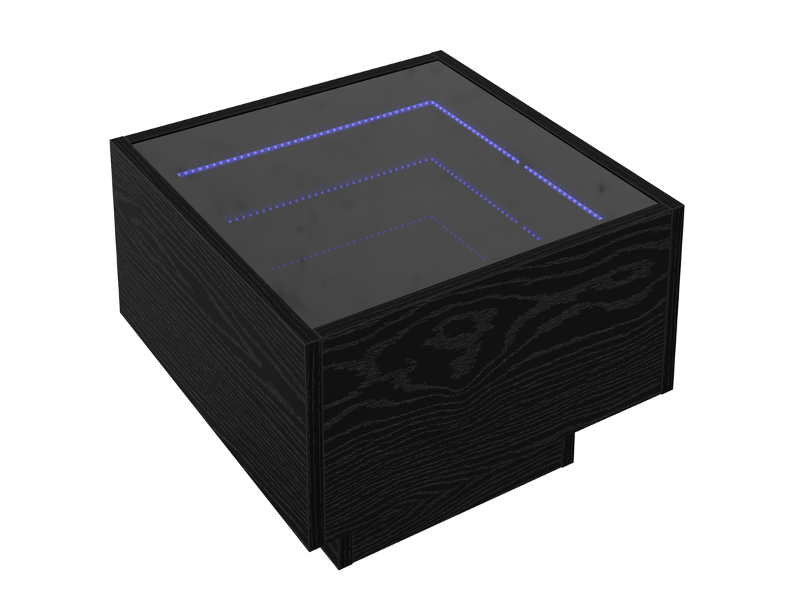 Conjunto 1 Mesa De Café Rústica Vidaxl Castanho Derivados De Madeira (40 X 40 X 30 Cm)