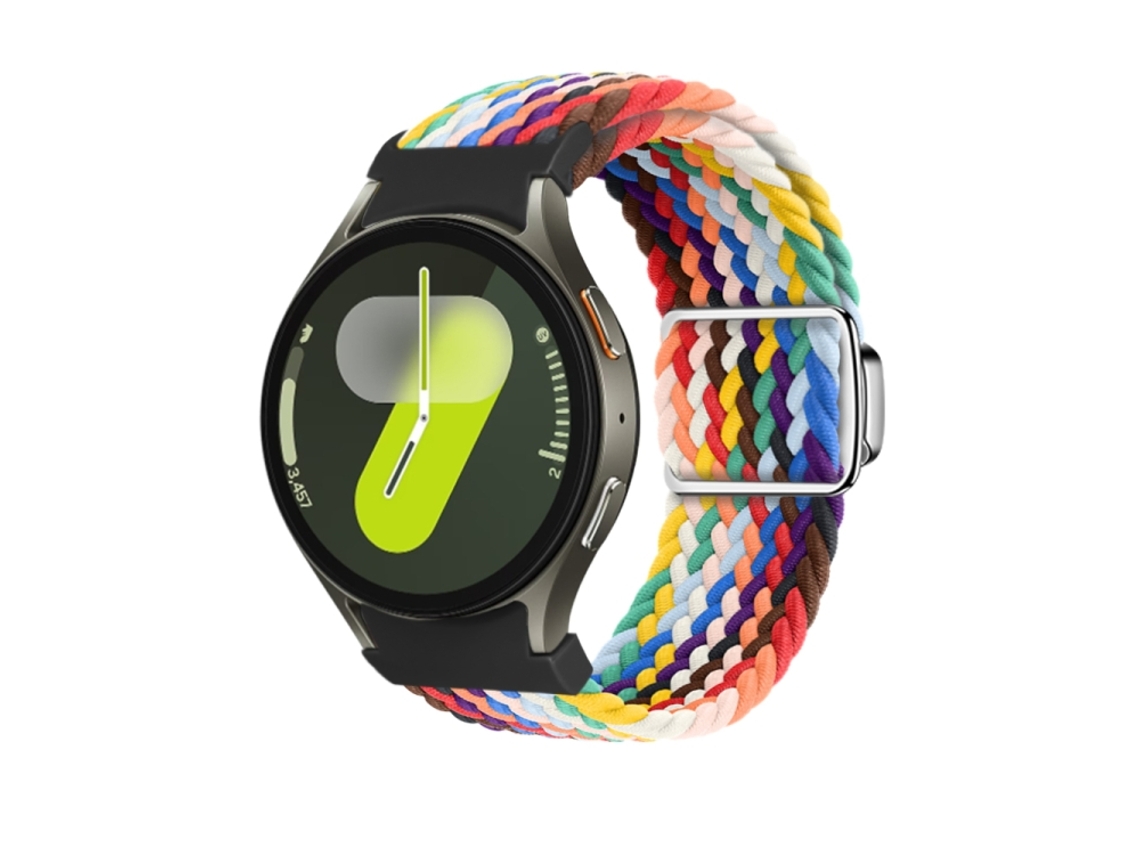 Bracelete Loop Nylon para Samsung Galaxy Watch 7/6/5/4 XIAOMOYU com fivela magnética azul Rocha