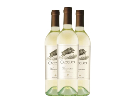 Vinho branco CACCIATA Vermentino Toscana (0.75 L - 3 Unidades)