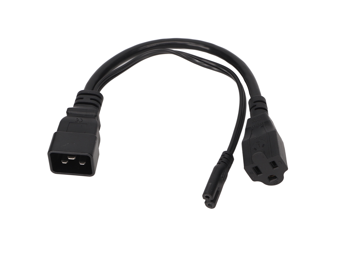 Cable de alimentación IEC320 C14 macho a C5 hembra, resistente a tracción, impermeable, 3m