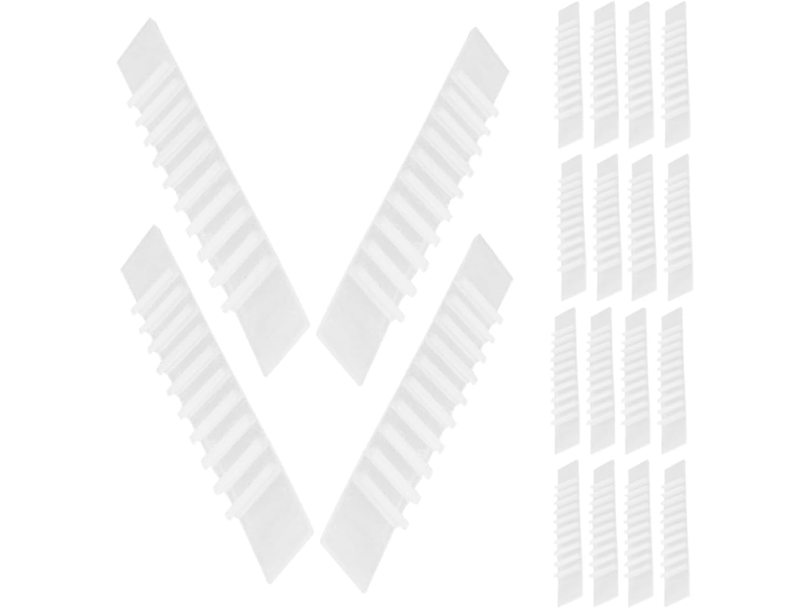 100 Unidades De Tiras Adesivas Silicone Antiderrapantes Para Cabides Roupas, Ideais Para Guarda Roupas E Uso Doméstico