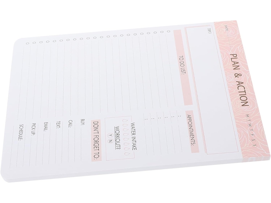 Bloc-notes Agenda Pratique Quotidien En Papier, Planificação
