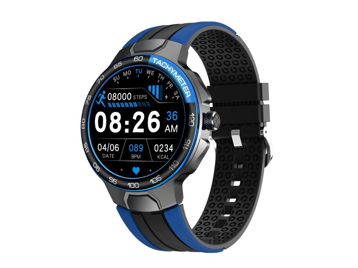 Smartwatch YIZHOOD Te232 Fitness Ao Ar Livre Azul