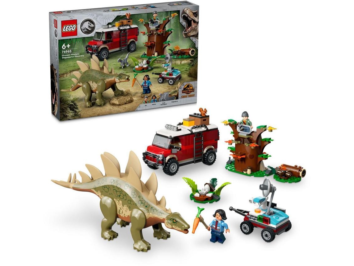 Lego® Jurassic World Missões De Dinossauros: Descoberta Do Estegossauro – Brinquedo Divertido