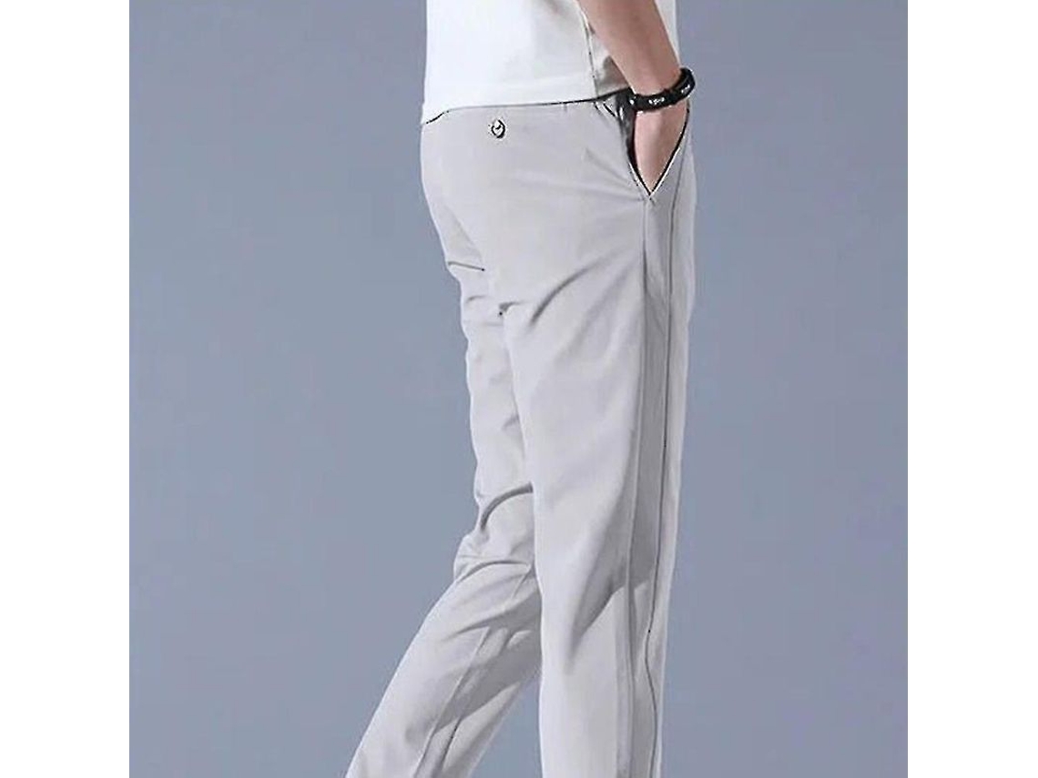 Calças de golfe masculinas 2026 Srbtv de secagem rápida, confortáveis, tamanho regular, com bolsos com zíper.