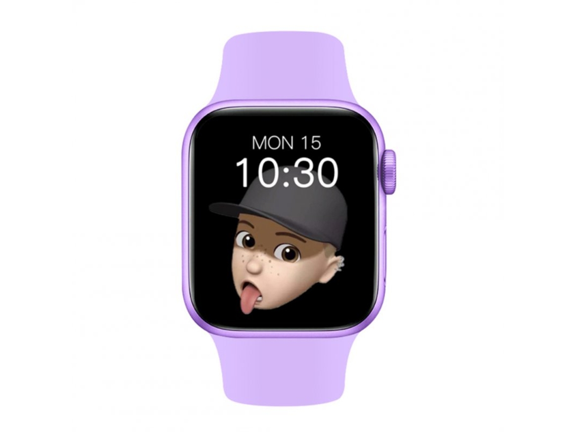 Smartwatch X8 Max Monitor de Pressão Arterial À Prova D'Água Roxo