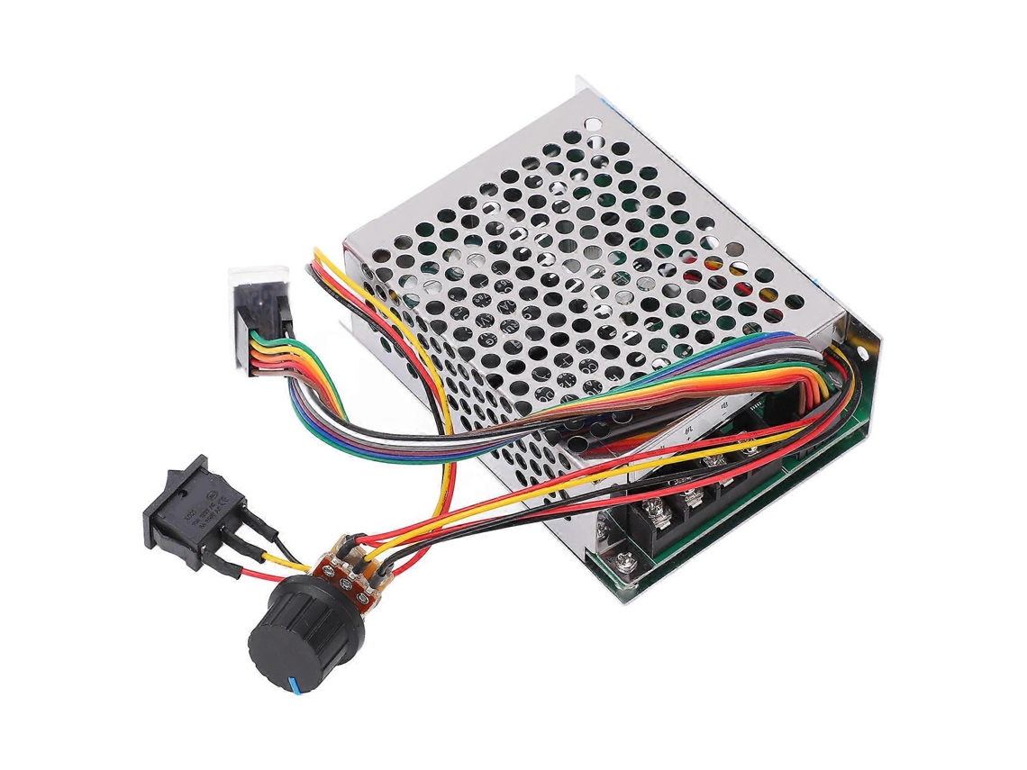 Controlador de velocidade para motor CC com rotação CW/CCW, display digital, interruptor de controle e regulador de 10-30V Yemaa