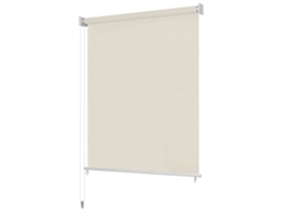 Vidaxl Estore De Rolo Para Exterior 125 (l) X 140 (a) Cm Creme
