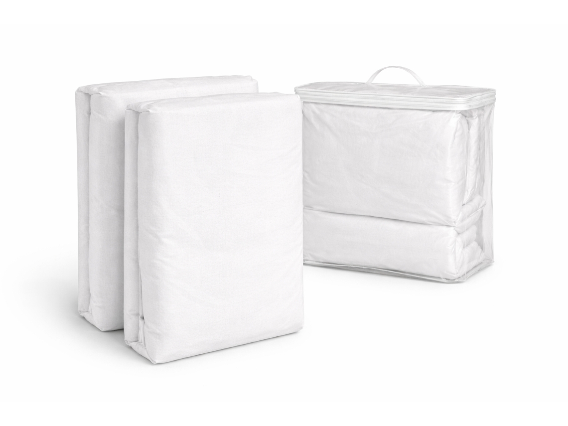 2 X Protetor De Colchao Impermeavel Respiravel Anti Acaros Ajustavel 100x200 Cm